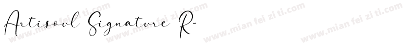 Artisoul Signature R字体转换